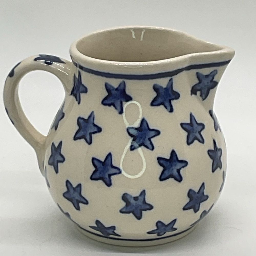 Boleslawiec Starry Blue Ceramic Small Pitcher/Creamer